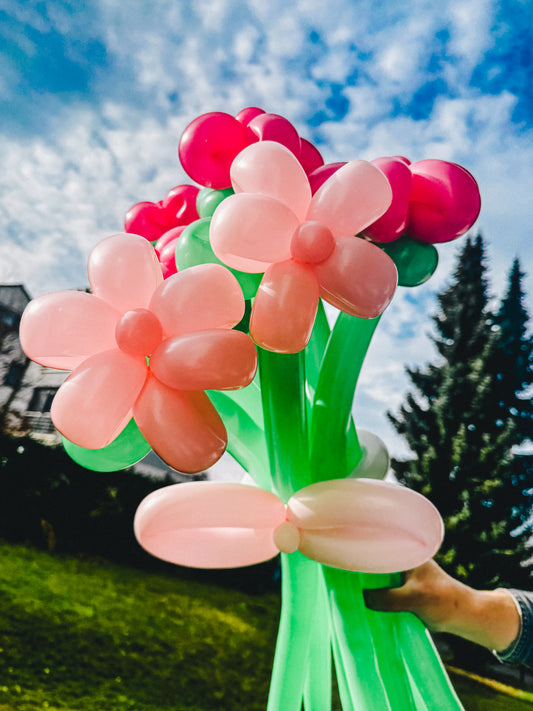 Balloon Bouquets - Daisies - Soft Pink