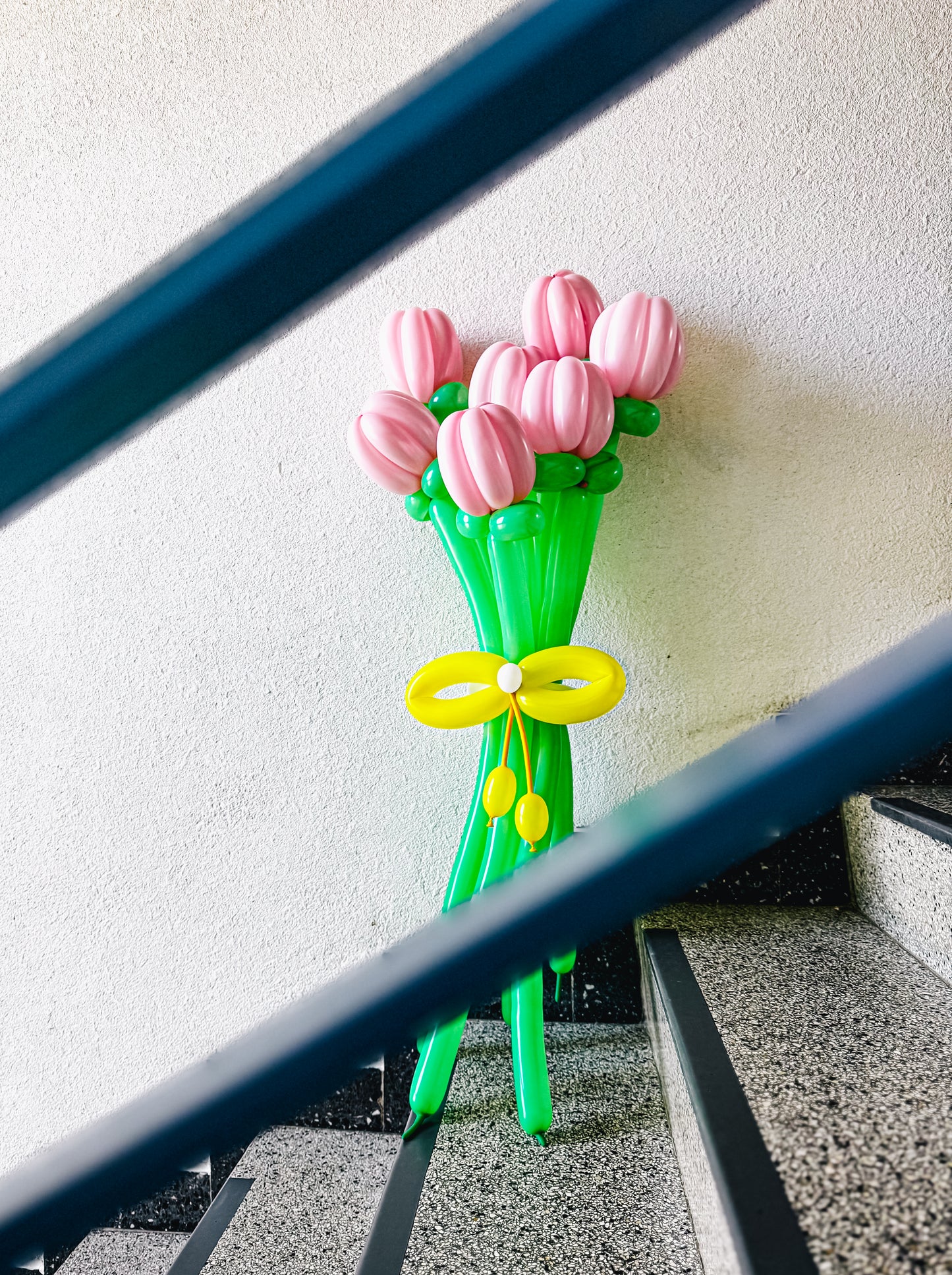Bouquets of Balloons - Pink Tulips - Girls are delighted