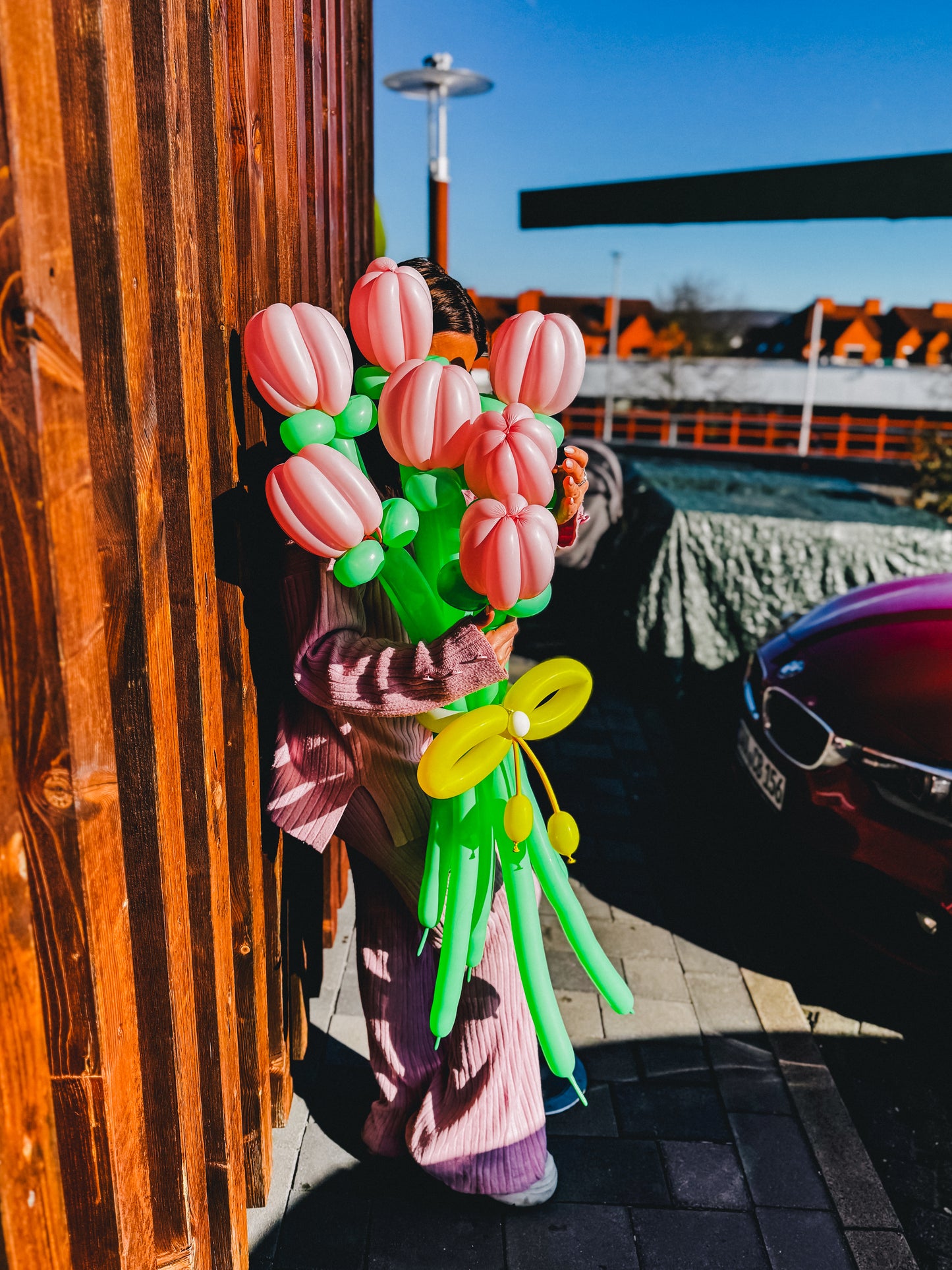 Bouquets of Balloons - Pink Tulips - Girls are delighted