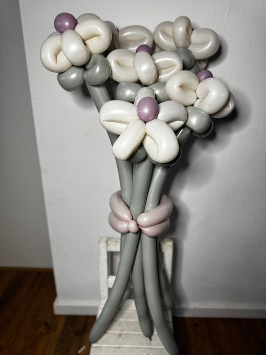 Букеты из Шаров Ромашки - "Пудровая элегантность"