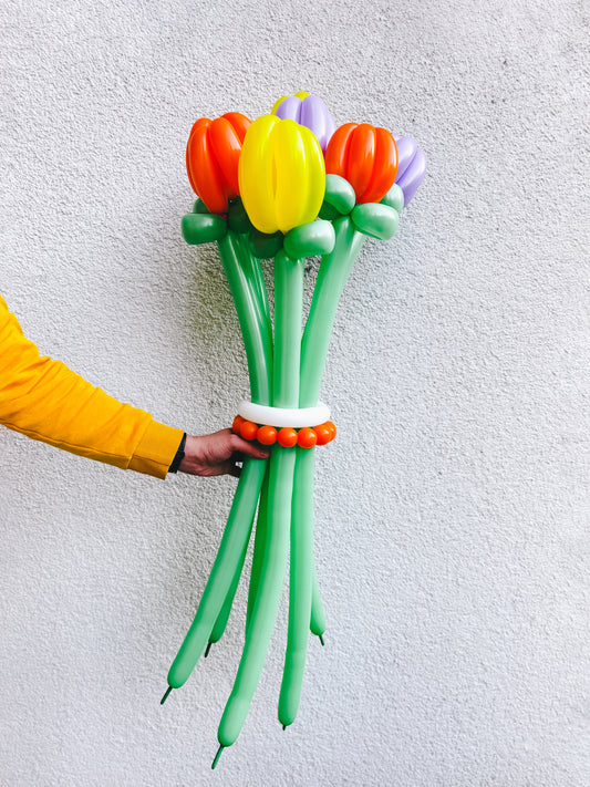 Букеты из Шаров - Тюльпаны - "Веселые Ребята"